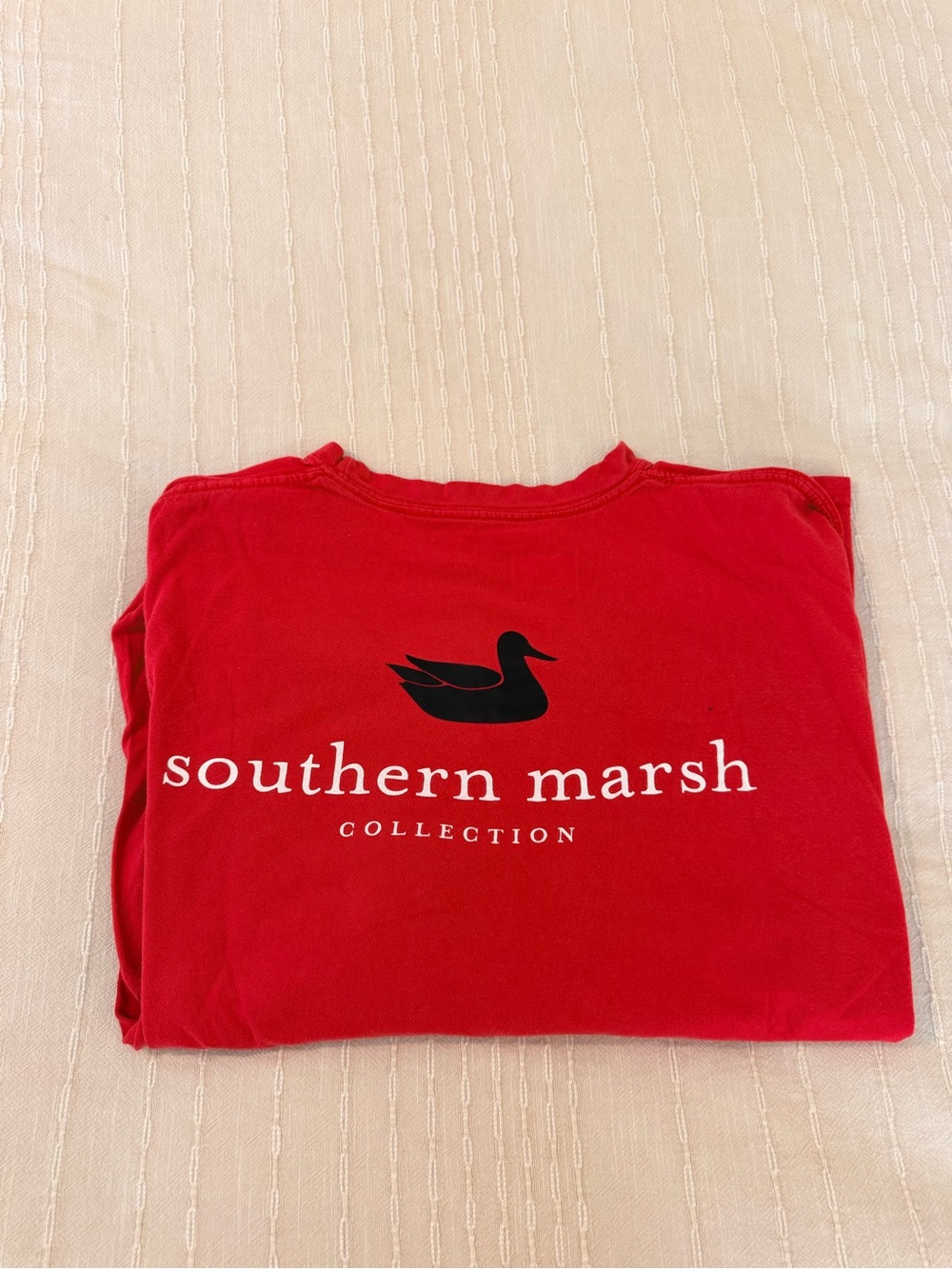 Southern Marsh Red Men’s Graphic Tee Long Sleeve Large